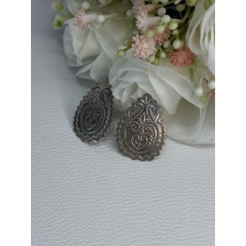 Vintage 925 Sterling Silver Earrings Length 0.95 Inch