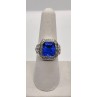 925 Sterling Silver Iolite Ring Size 8