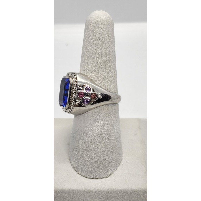 925 Sterling Silver Iolite Ring Size 8