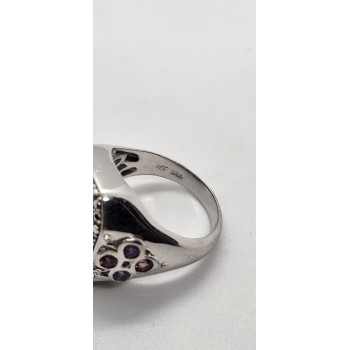 925 Sterling Silver Iolite Ring Size 8
