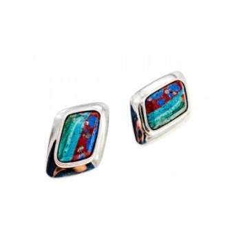 925 Sterling Silver Jasper Earrings