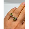 925 Sterling Silver Peridot Ring Size 5.5