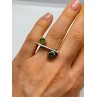 925 Sterling Silver Peridot Ring Size 5.5