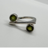 925 Sterling Silver Peridot Ring Size 5.5