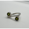 925 Sterling Silver Peridot Ring Size 5.5