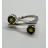 925 Sterling Silver Peridot Ring Size 5.5