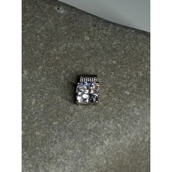 925 Sterling Silver CZ Pendant Length 11 Mm