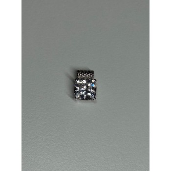 925 Sterling Silver CZ Pendant Length 11 Mm