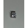 925 Sterling Silver CZ Pendant Length 11 Mm