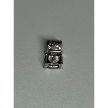 925 Sterling Silver CZ Pendant Length 11 Mm