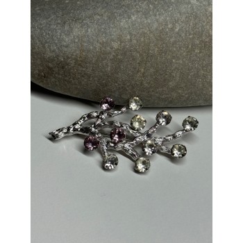 925 Sterling Silver Van Dell Spinel Brooch