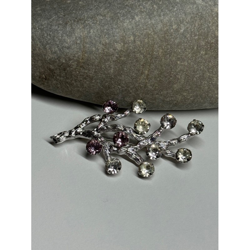 925 Sterling Silver Van Dell Spinel Brooch