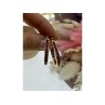 925 STERLING SILVER GOLD PLATED PINK SPINEL EARRINGS