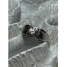 925 Sterling Silver Sapphire Men's Ring Size 11