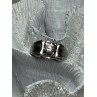 925 Sterling Silver Sapphire Men's Ring Size 11