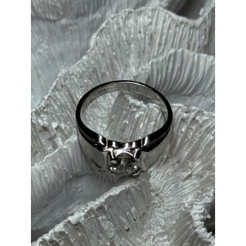 925 Sterling Silver Sapphire Men's Ring Size 11