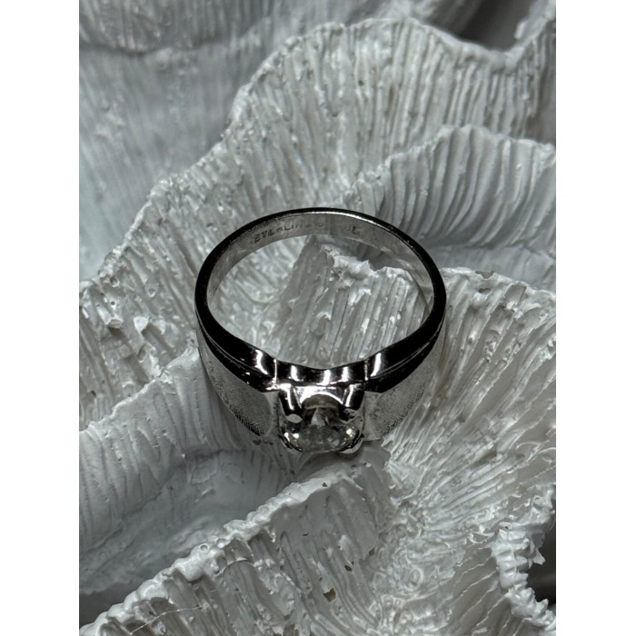 925 Sterling Silver Sapphire Men's Ring Size 11