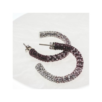 925 STERLING SILVER MULTICOLOR CZ STUD EARRINGS