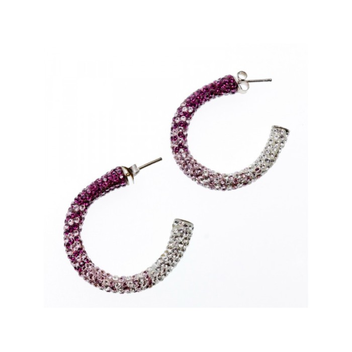 925 STERLING SILVER MULTICOLOR CZ STUD EARRINGS