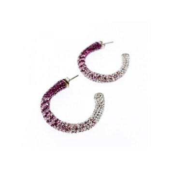 925 STERLING SILVER MULTICOLOR CZ STUD EARRINGS