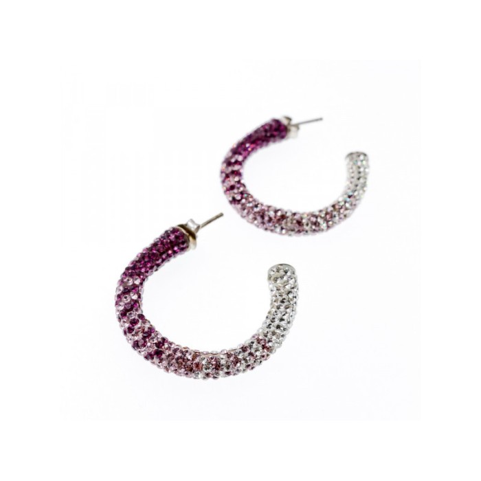 925 STERLING SILVER MULTICOLOR CZ STUD EARRINGS