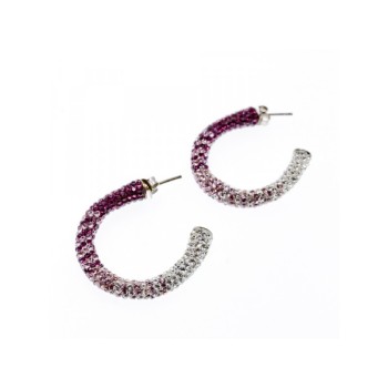 925 STERLING SILVER MULTICOLOR CZ STUD EARRINGS