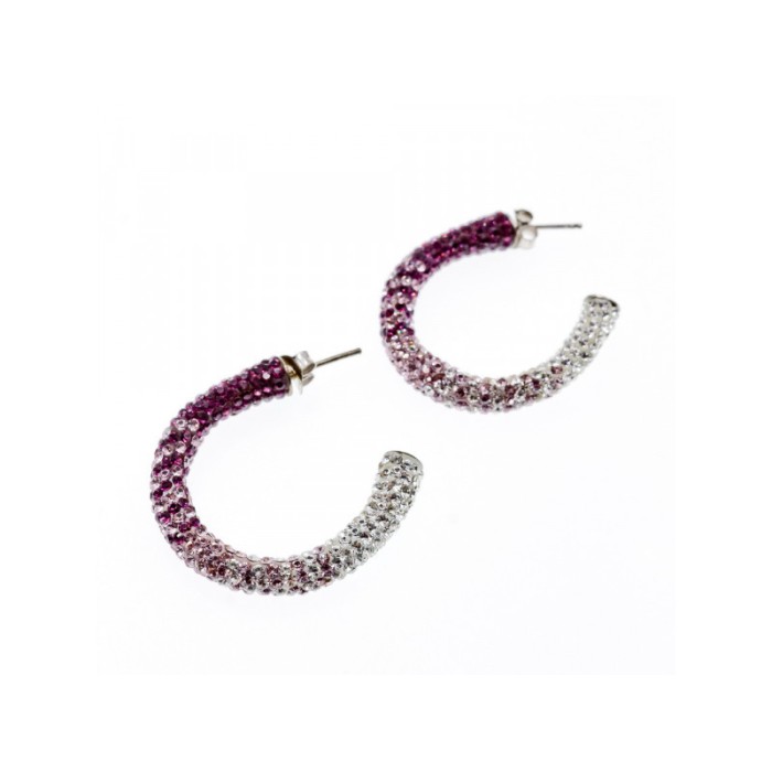 925 STERLING SILVER MULTICOLOR CZ STUD EARRINGS