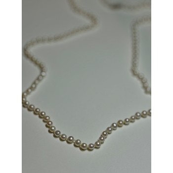 14K YELLOW GOLD FRESHWATER PEARL NECKLACE LENGTH 30 INCH