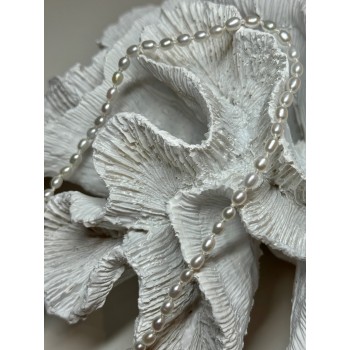 14K YELLOW GOLD CLASP FRESH WATER PEARL NECKLACE 18 Inch