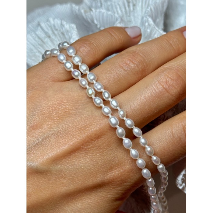 14K YELLOW GOLD CLASP FRESH WATER PEARL NECKLACE 18 Inch