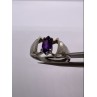 925 Sterling Silver Amethyst Ring Size 8