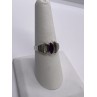 925 Sterling Silver Amethyst Ring Size 8