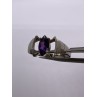 925 Sterling Silver Amethyst Ring Size 8