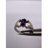 925 Sterling Silver Amethyst Ring Size 8
