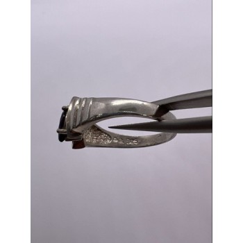 925 Sterling Silver Amethyst Ring Size 8