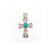 925 Sterling Silver Turquoise Cross Pendant