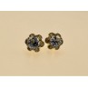 925 Sterling Silver Blue Spinel Stud Earrings