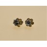 925 Sterling Silver Blue Spinel Stud Earrings