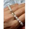 14K YELLOW GOLD CLASP FRESH WATER PEARL BRACELET 7 Inch
