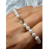 14K YELLOW GOLD CLASP FRESH WATER PEARL BRACELET 7 Inch