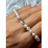 14K YELLOW GOLD CLASP FRESH WATER PEARL BRACELET 7 Inch