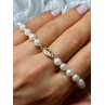 14K YELLOW GOLD CLASP FRESH WATER PEARL BRACELET 7 Inch
