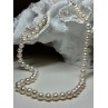 14K WHITE GOLD CLASP FRESH WATER PEARL NECKLACE 18 Inch