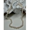 14K WHITE GOLD CLASP FRESH WATER PEARL NECKLACE 18 Inch