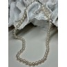 14K WHITE GOLD CLASP FRESH WATER PEARL NECKLACE 18 Inch
