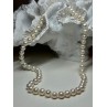 14K WHITE GOLD CLASP FRESH WATER PEARL NECKLACE 18 Inch