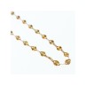 925 Sterling Silver Gold Plated Necklace Italy