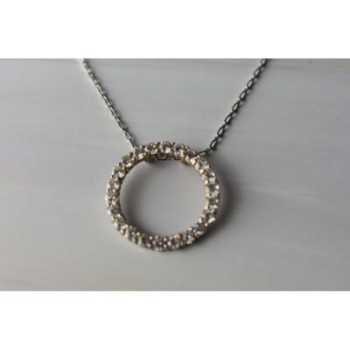 925 Sterling Silver CZ Chain With Pendant