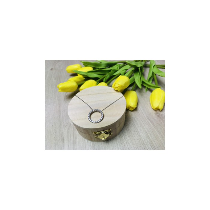 925 Sterling Silver CZ Chain With Pendant