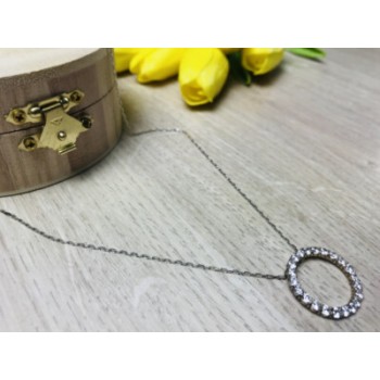 925 Sterling Silver CZ Chain With Pendant